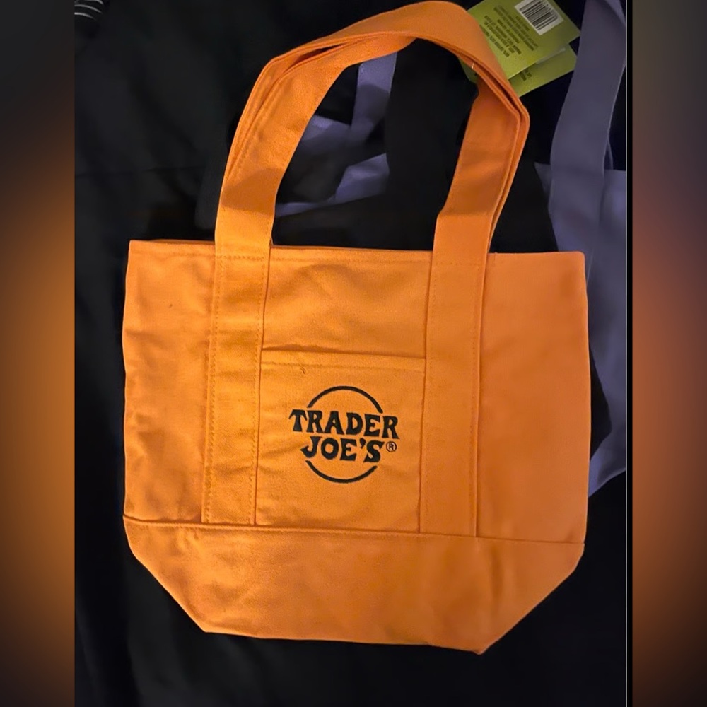 Trader Joe’s Mini Canvas Tote (no longer sold at store) in Orange